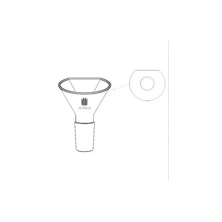 Synthware FUNNEL, POWDER, FLATTENED SIDE, 29/42, 75mm F192975